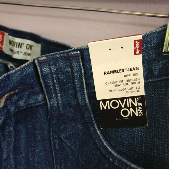 RaRe Levis Women Rambler Flared Bootcut Jeans w32 +MEASUREMENT Cargo snap Pocket - Picture 7 of 9